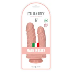 Dildo Doppio Cabe con ventosa 17,5 cm Dildo Doppio Cabe con ventosa 17,5 cm
