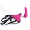Cintura strapon e fallo Naughty fucsia 14 cm Cintura strapon e fallo Naughty fucsia 14 cm