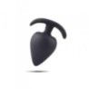 Plug anale hero in silicone nero 6 cm