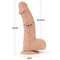 Dildo Realistico e ventosa Real Extreme 22 cm