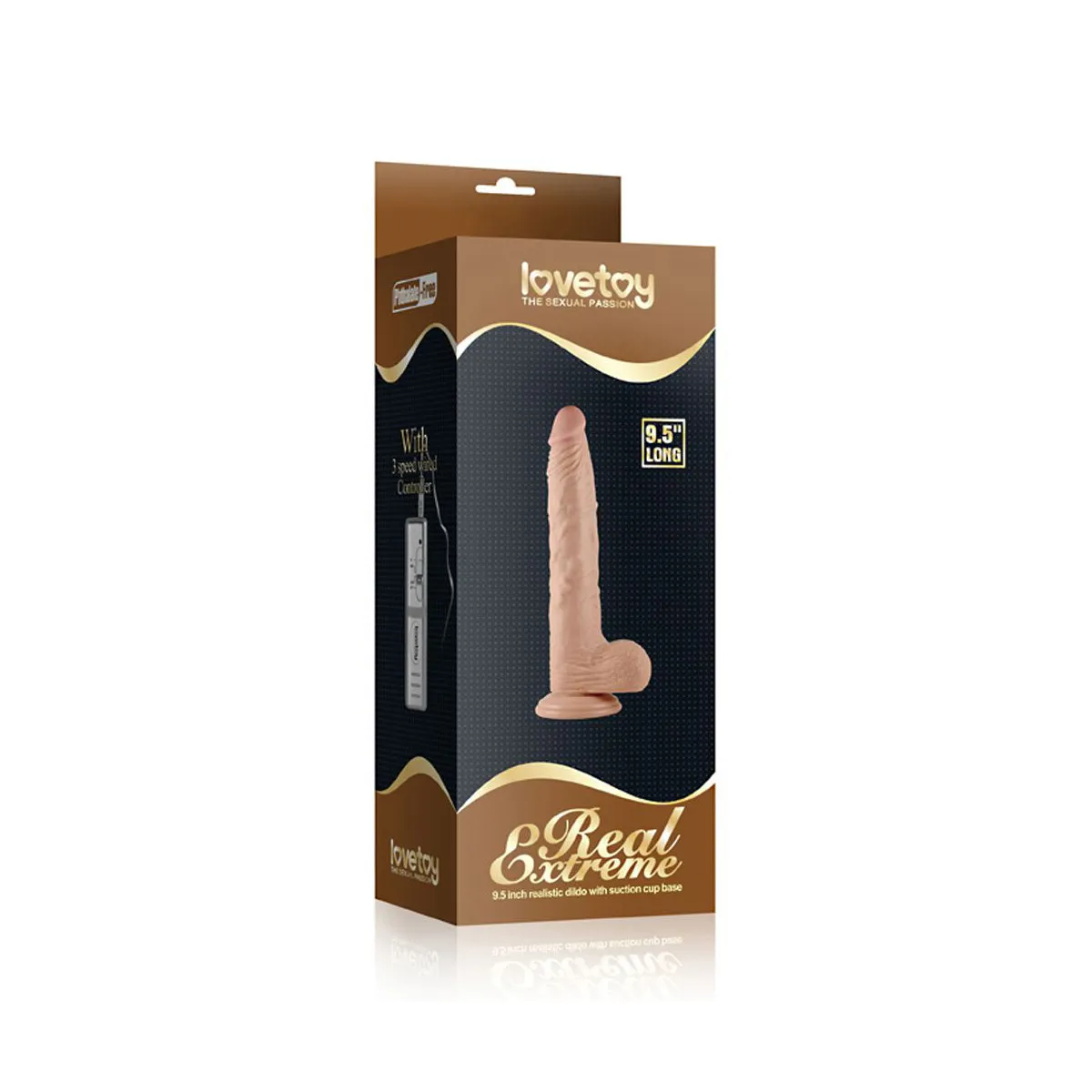 Vibratore Extra Realistico ventosa 24 cm