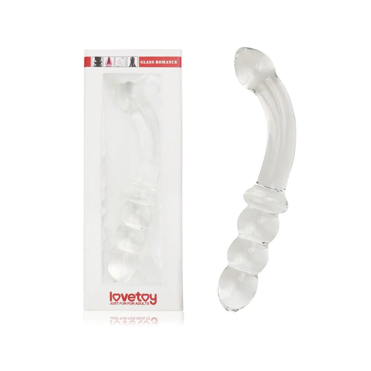 Dildo Anale in vetro Glass Romance 18 cm