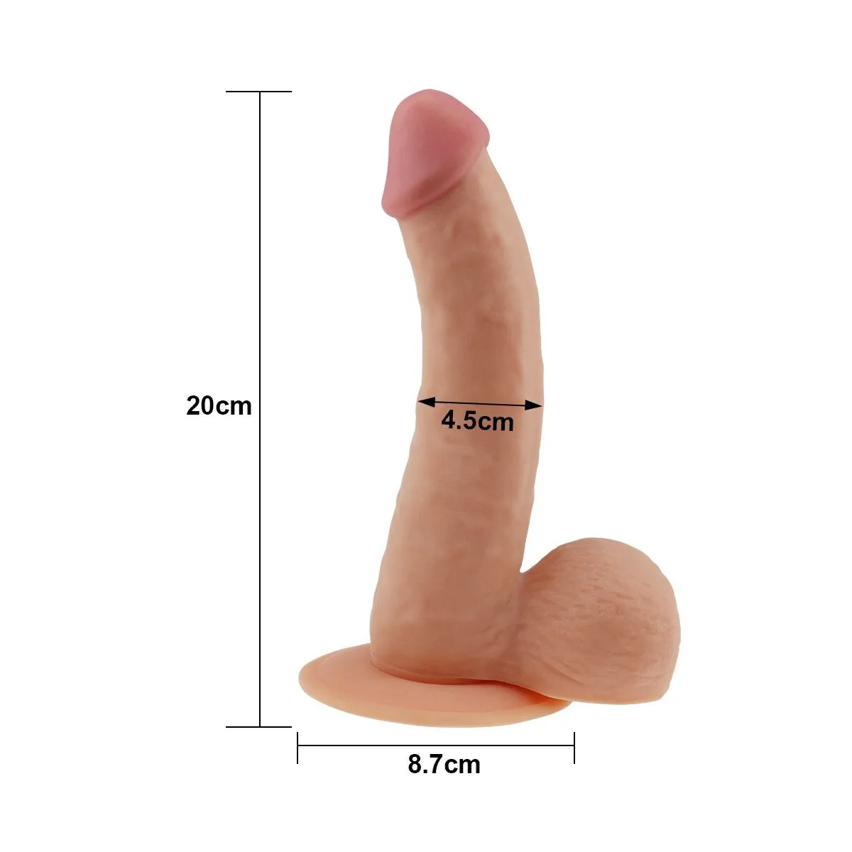 Dildo Realistico Ultra Soft Eogan 20 cm Dildo Realistico Ultra Soft Eogan 20 cm