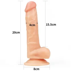 Dildo Realistico Ultra Soft Dude 20 cm Ø 4