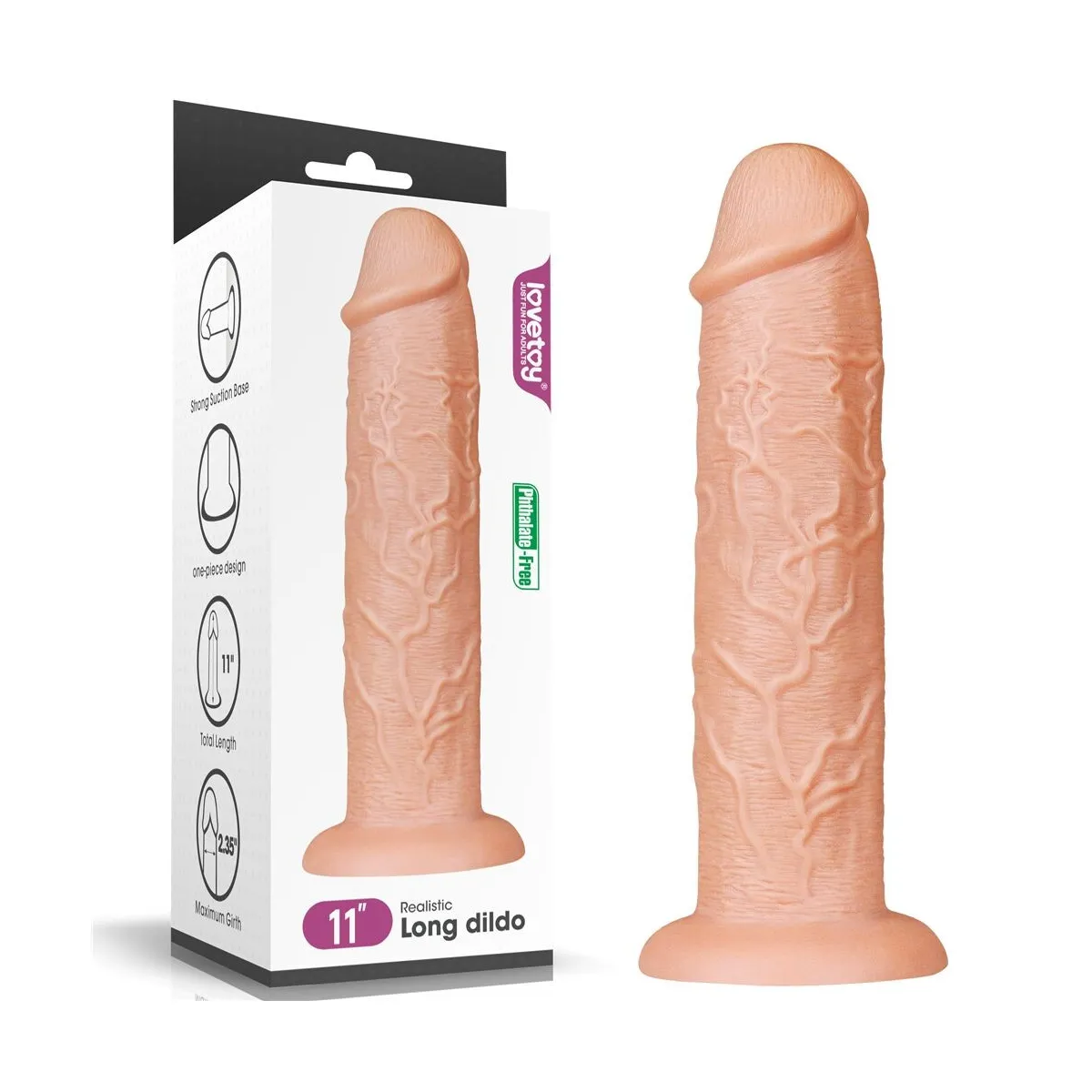 Dildo realistico XXL King-Size 28 cm