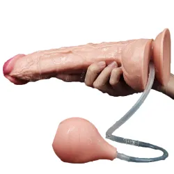 Dildo realistico XXL eiaculante squirt 25,4cm