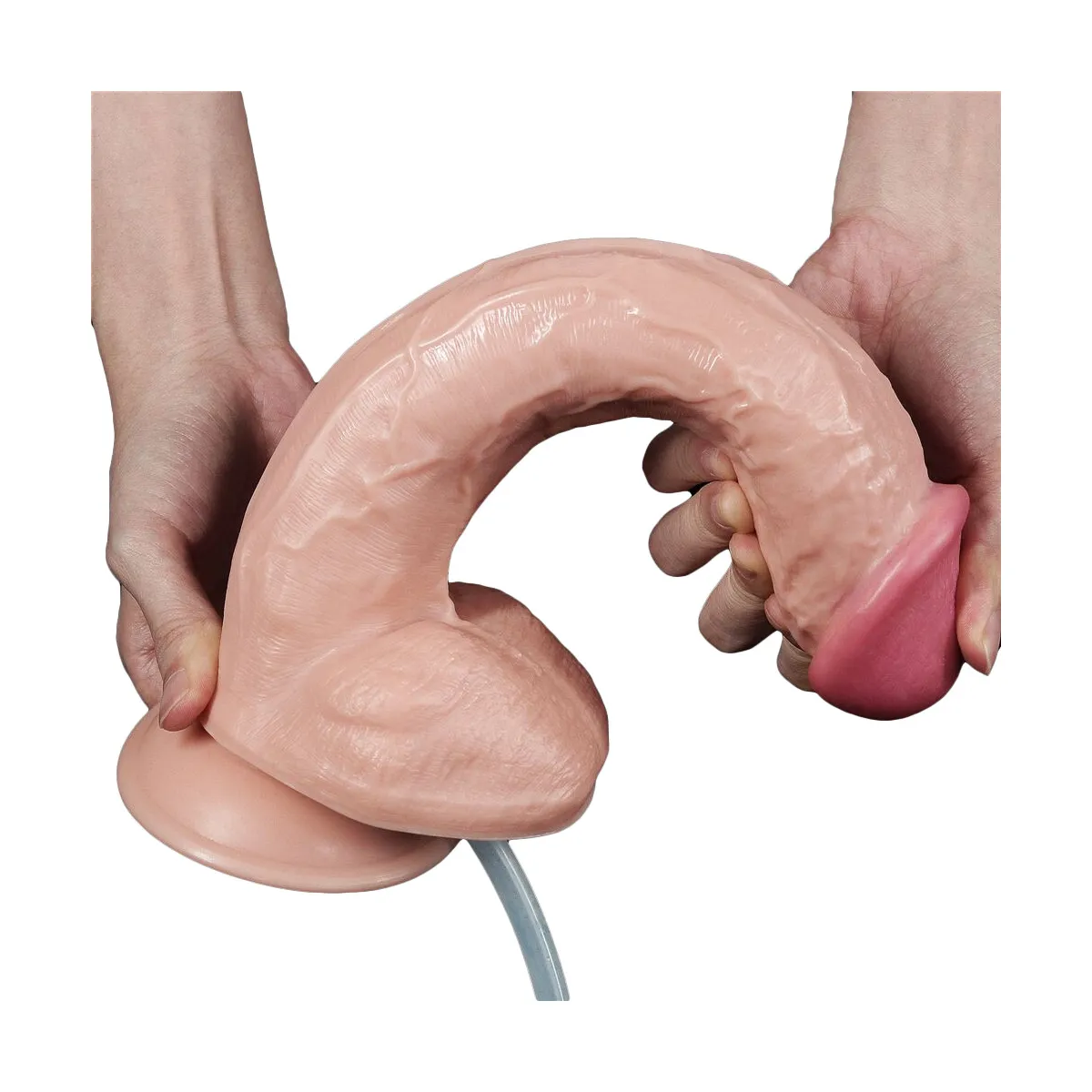 Dildo realistico XXL eiaculante squirt 28 cm