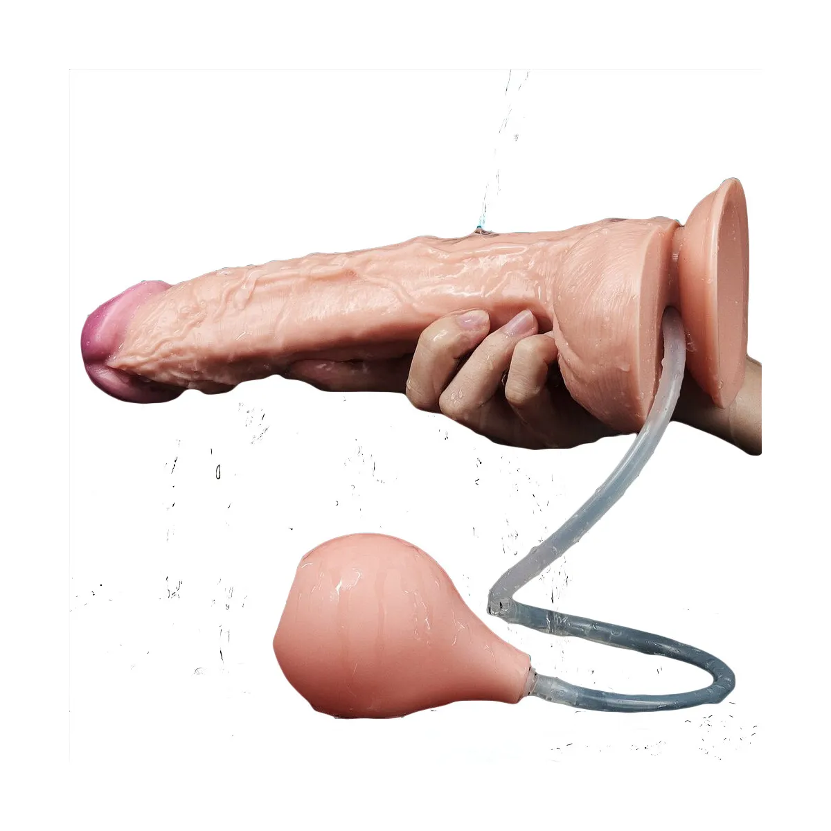 Dildo realistico XXL eiaculante squirt 28 cm