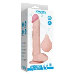 Dildo realistico XXL eiaculante squirt 28 cm