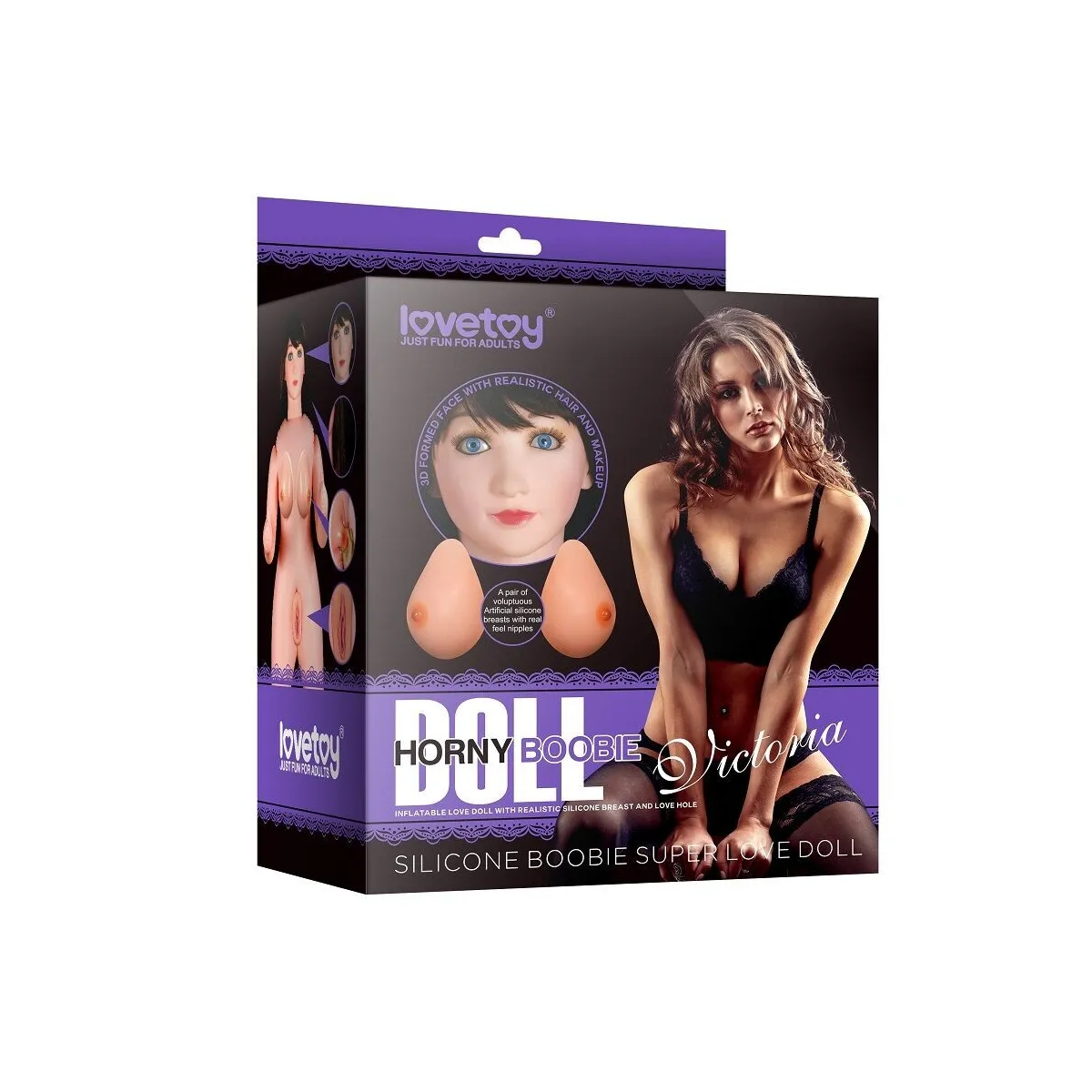 Bambola Gonfiabile viso 3D da 152 cm