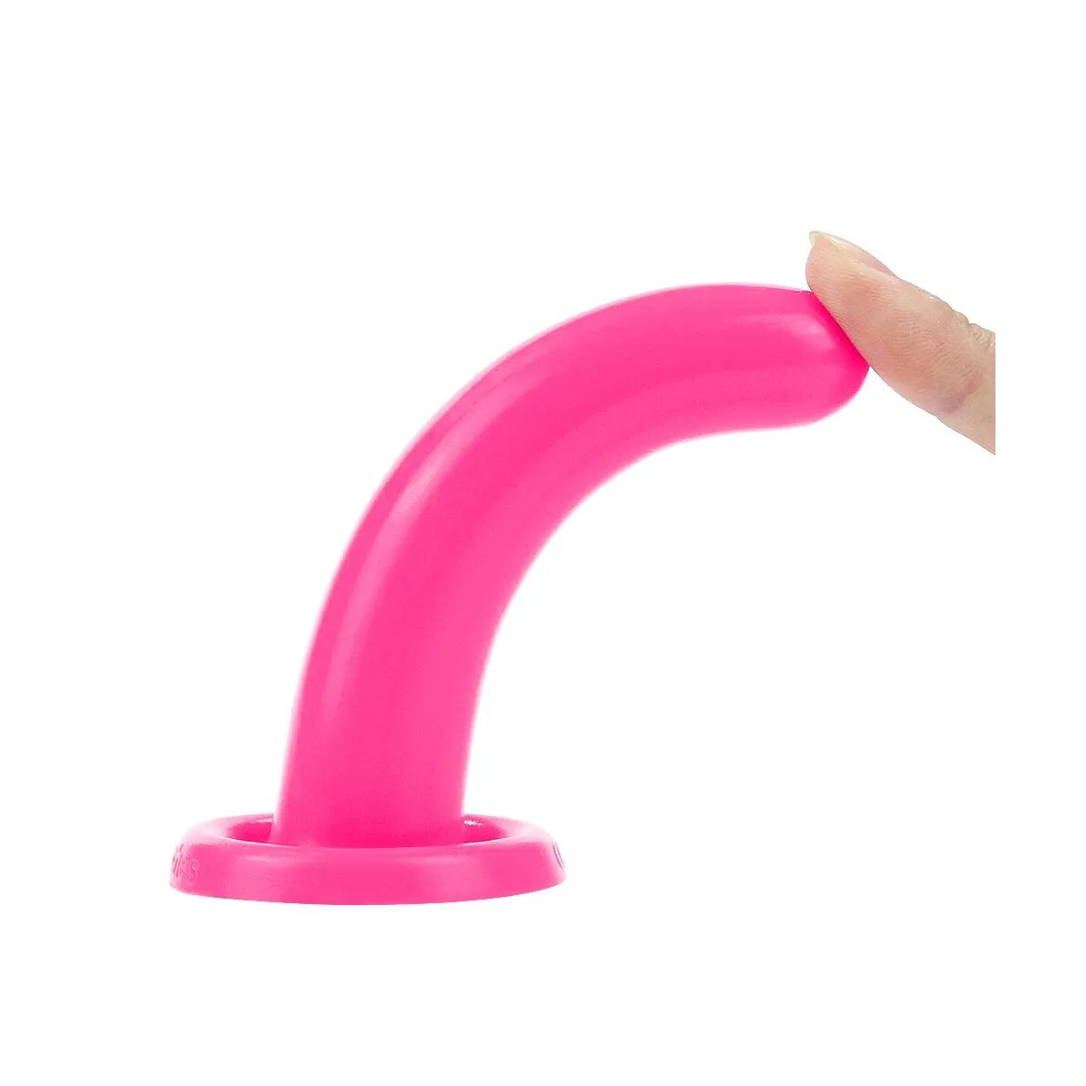 Dildo anale e vaginale silicone rosa 12 cm