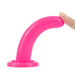 Dildo anale e vaginale silicone rosa 12 cm