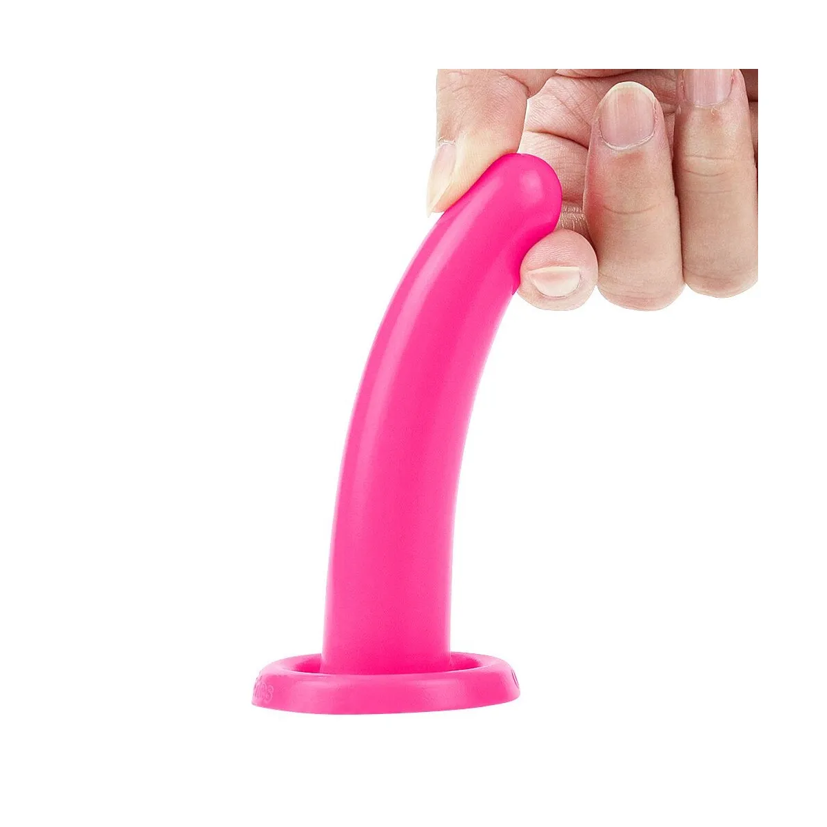 Dildo anale e vaginale silicone rosa 12 cm