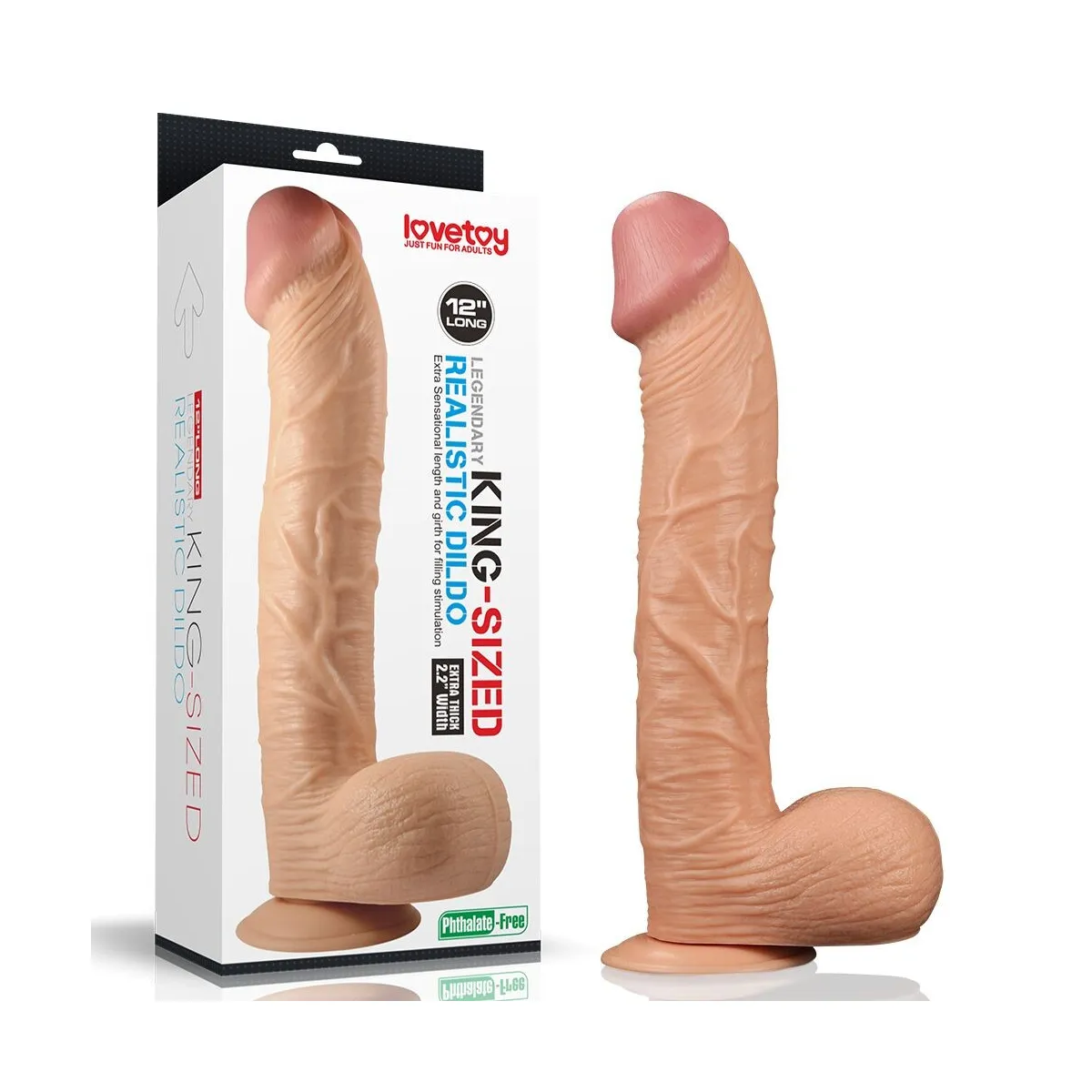 Dildo realistico XXL King-Sized 33 cm