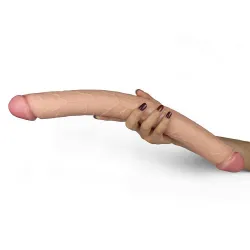 Dildo Doppio realistico flessibile 43 cm