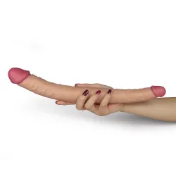 Dildo Doppio realistico flessibile 35,5 cm