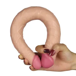 Dildo Doppio realistico flessibile 35,5 cm