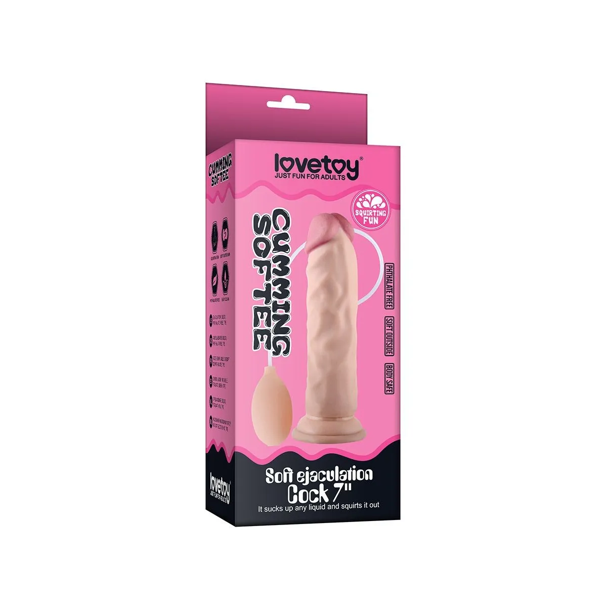 Dildo realistico eiaculante squirt 21,6 cm
