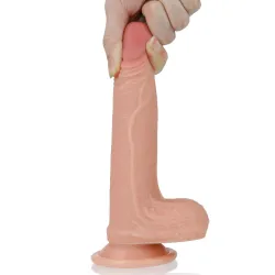 Dildo Realistico Loryan doppio strato 18 cm