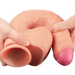 Dildo realistico XXL Rexo doppio strato 28 cm