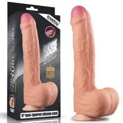 Dildo realistico XXL Rexo doppio strato 28 cm