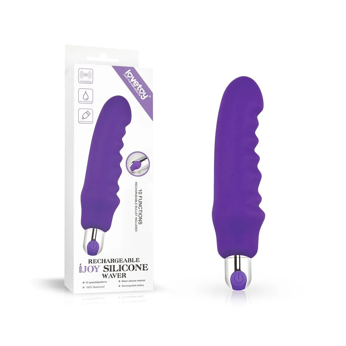 Vibratore Classico rilievi stimolanti 16,5 cm