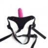 Cintura strapon e fallo HotStuff fucsia 10 cm Cintura strapon e fallo HotStuff fucsia 10 cm