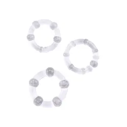 Kit 3 pz anelli pene beaded ritardanti