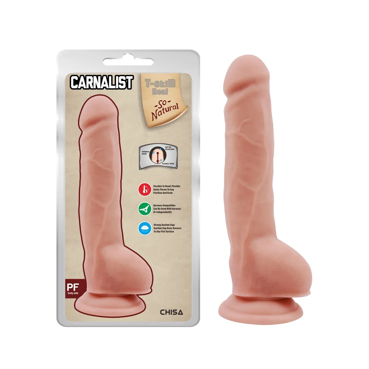 Dildo Realistico So Natural 23,5 cm