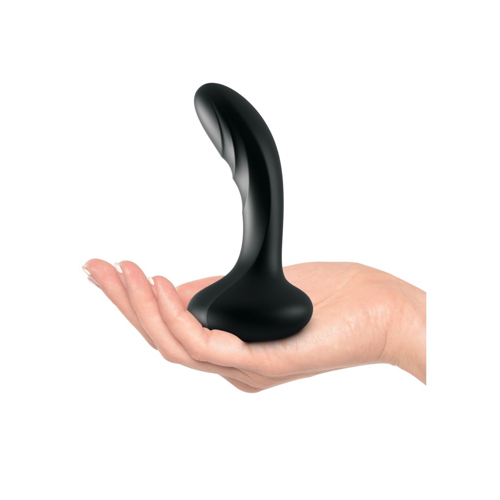 Vibratore stimolatore anale per prostata uomo dildo fallo vibrante nero in silicone