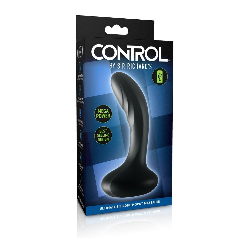 Vibratore stimolatore anale per prostata uomo dildo fallo vibrante nero in silicone