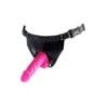 Cintura strap-on con vibratore fucsia 15 cm Cintura strap-on con vibratore fucsia 15 cm