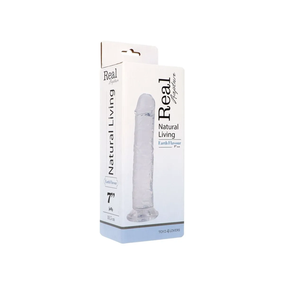 Dildo Realistico Earth trasparente 18,5 cm