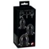 Kit 3 plug anali Anal Training neri Kit 3 plug anali Anal Training neri