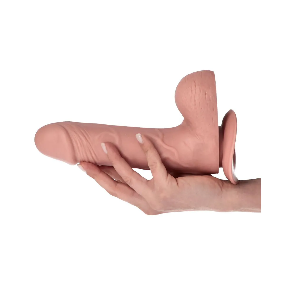 Dildo Realistico con ventosa Elver 23 cm Dildo Realistico con ventosa Elver 23 cm