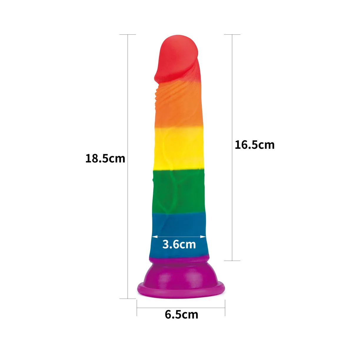Dildo Realistico Pride Edition 18,5 cm Dildo Realistico Pride Edition 18,5 cm