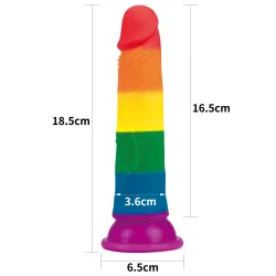 Dildo Realistico Pride Edition 18,5 cm Dildo Realistico Pride Edition 18,5 cm