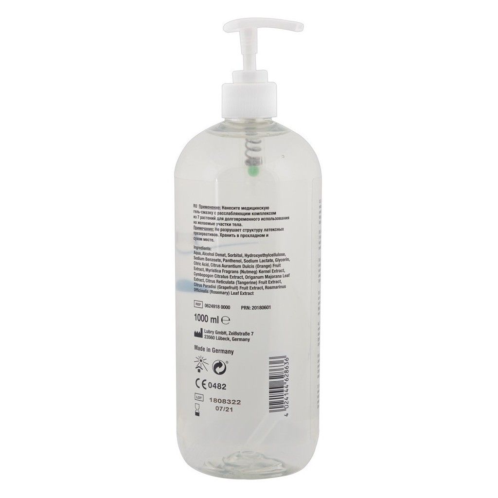 Lubrificante Anale gel intimo a base acqua just glide anal 1000 ml