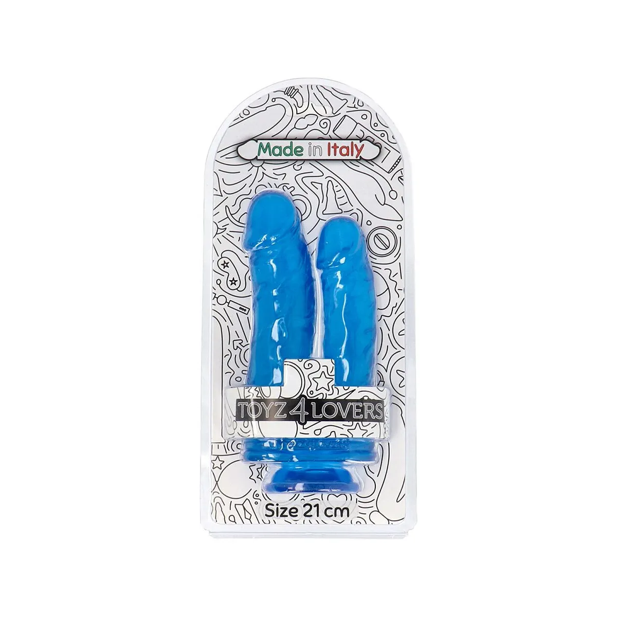 Dildo Doppio jelly con ventosa Relo 20,5 cm