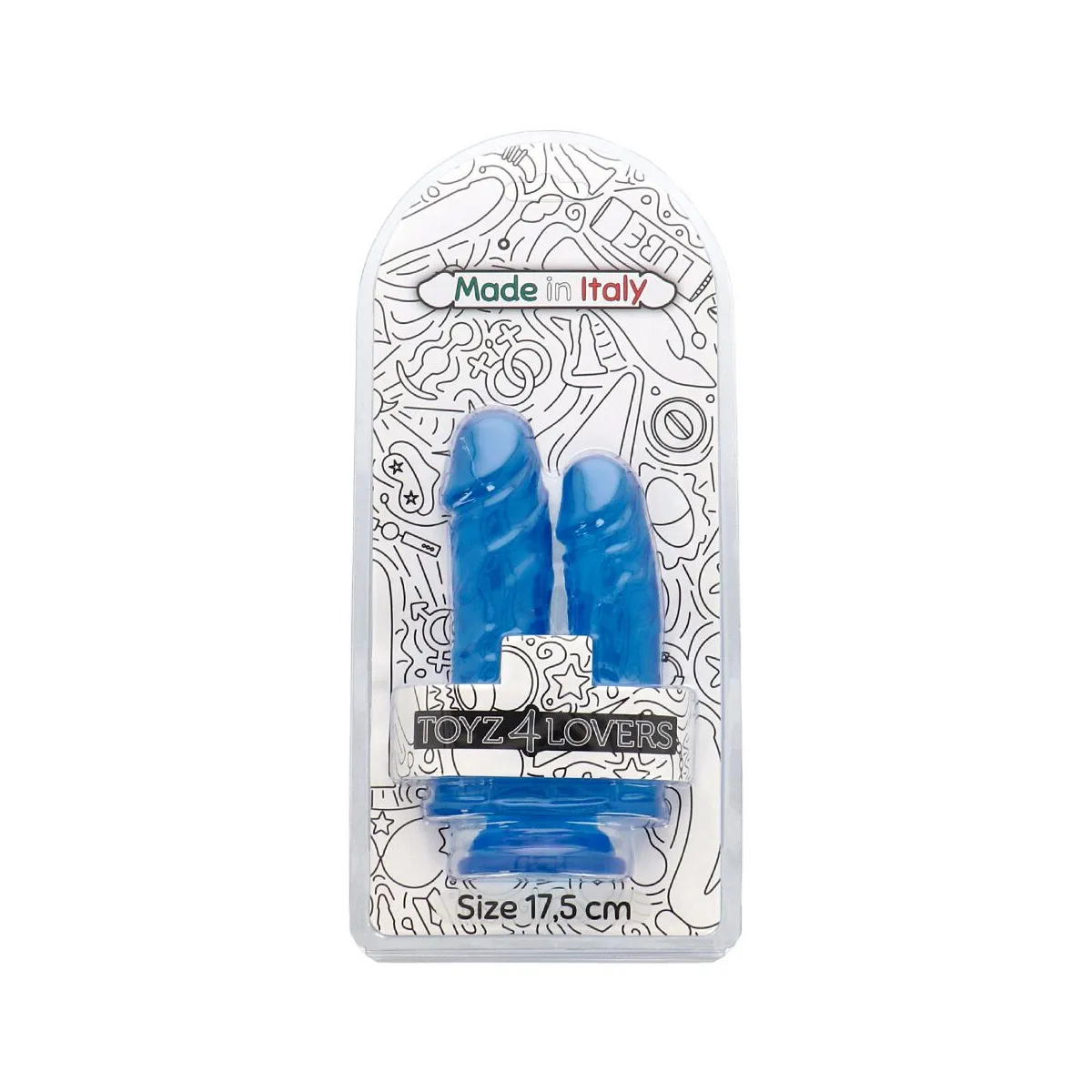 Dildo Doppio jelly Cabe con ventosa 17,5 cm Dildo Doppio jelly Cabe con ventosa 17,5 cm