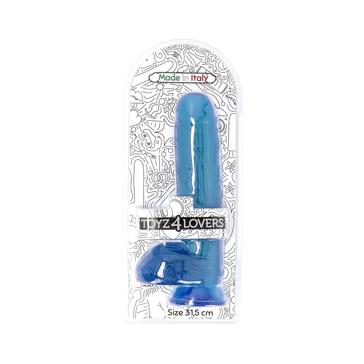Dildo Maxi Realistico in jelly Titano 31,5 cm