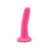 Dildo con ventosa fucsia 15 cm