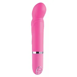 Vibratore Classico punta curva fucsia 14,5 cm