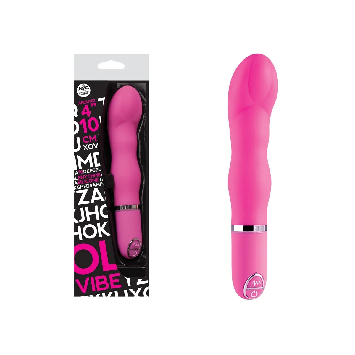 Vibratore Classico donna curvo fucsia 15,5 cm