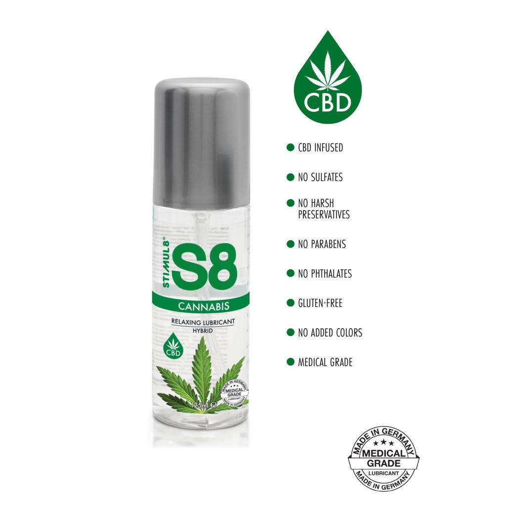 Lubrificante intimo gel vaginale cbd mariuana S8 Hybrid Cannabis Lube 125ml