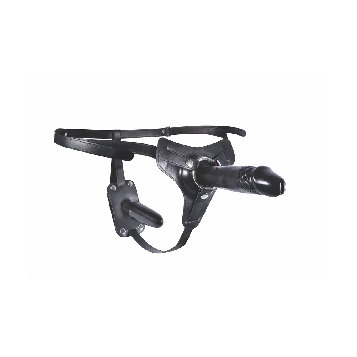 Cintura Strap-on con plug anale e dildo 17 cm Cintura Strap-on con plug anale e dildo 17 cm