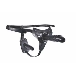 Cintura Strap-on con plug anale e dildo 17 cm Cintura Strap-on con plug anale e dildo 17 cm