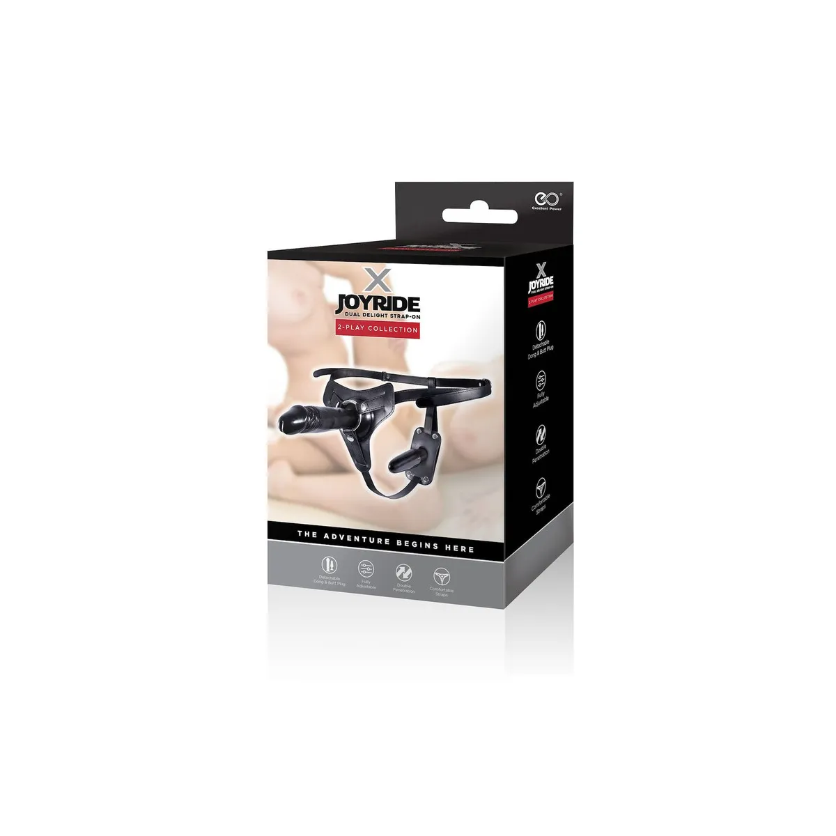 Cintura Strap-on con plug anale e dildo 17 cm Cintura Strap-on con plug anale e dildo 17 cm
