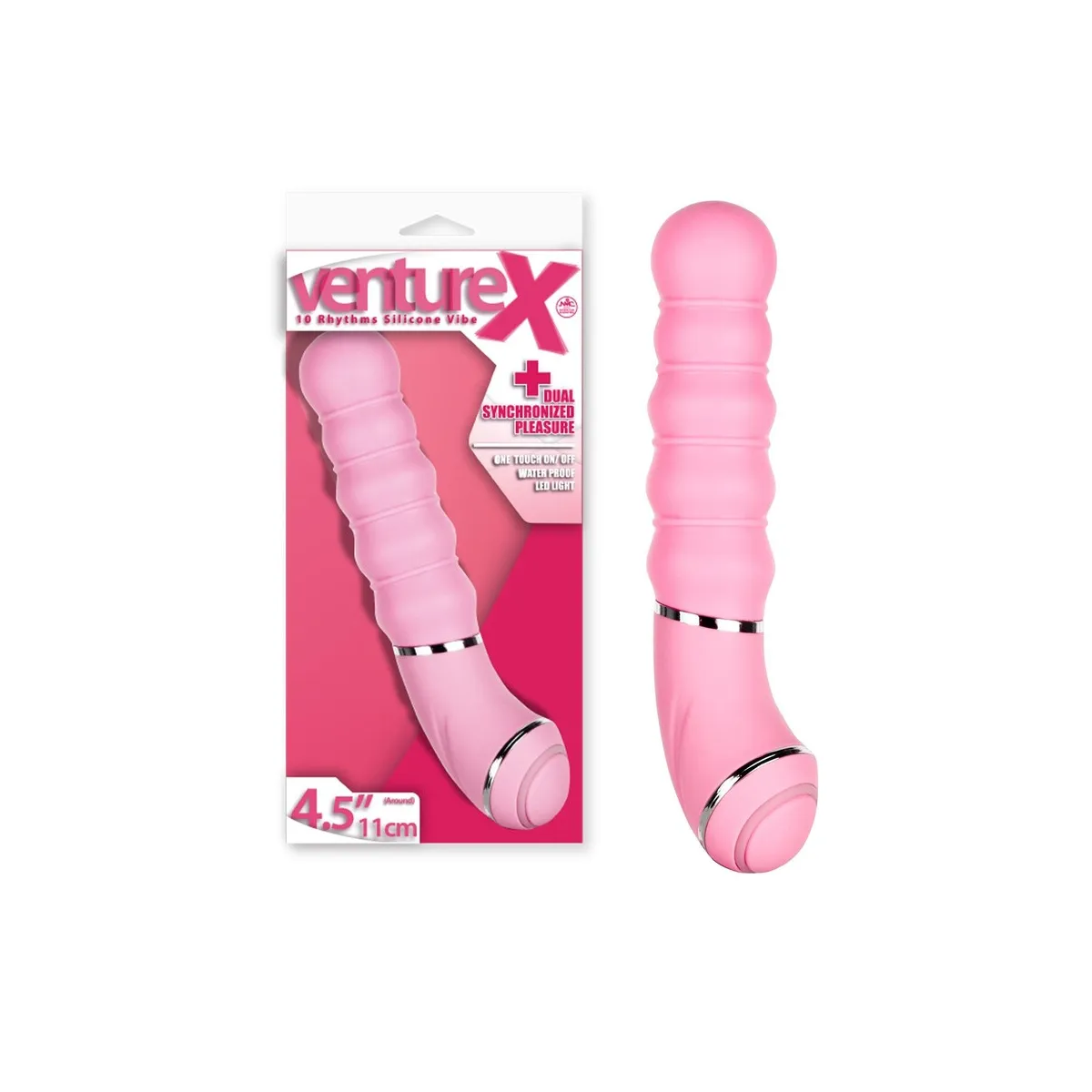 Vibratore Classico + rilievi stimolanti 18 cm