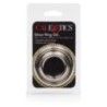 Kit 3 anelli fallici in metallo Silver ring Kit 3 anelli fallici in metallo Silver ring